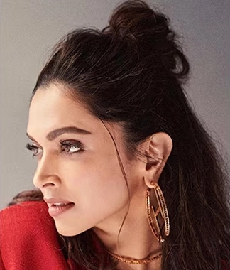 half hair up deepika padukone hairstyle