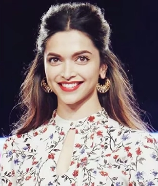 half hair up deepika padukone hairstyle