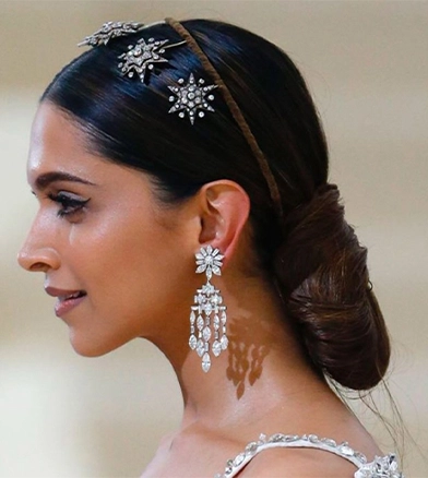 the met gala series deepika padukone hairstyles