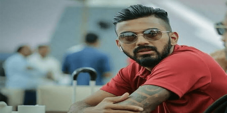 Up Combed Hair of KL Rahul