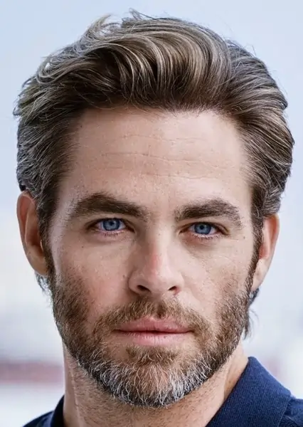 High Volume Ear Tuck Hairstyle by Chris Pine