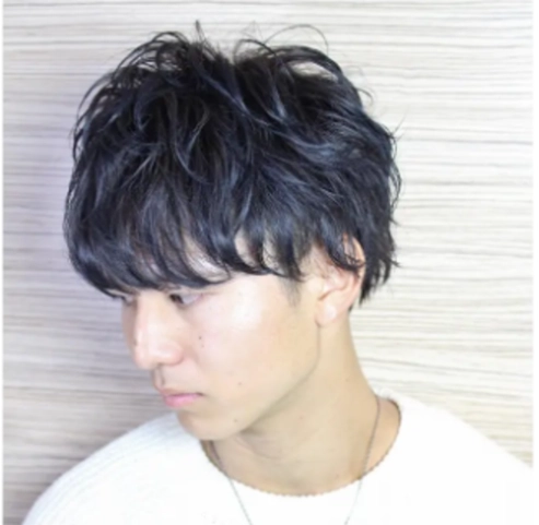 Ash black hair color for men