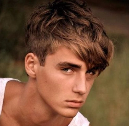 Caramel hair color for men