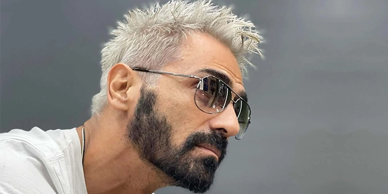 Light blonde hair color for men