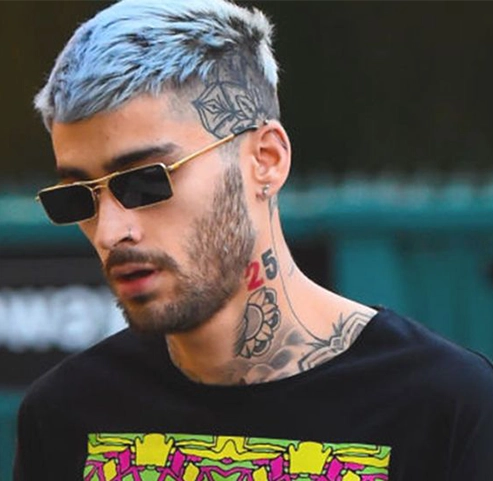 Smoky dark gray hair color for men