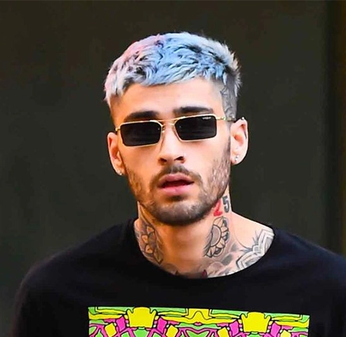 Smoky dark gray hair color for men