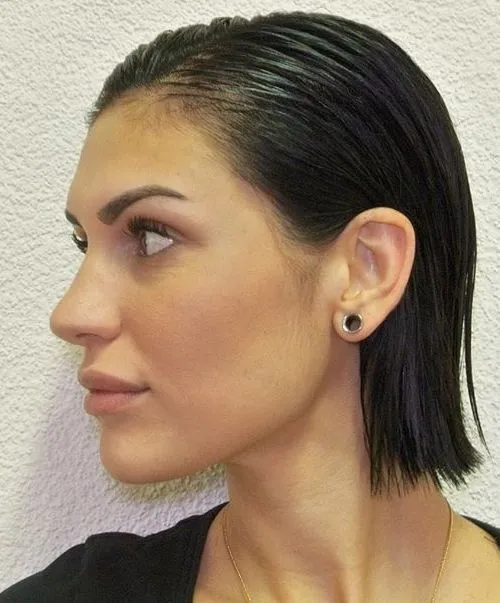 Slicked-Back Wet Look