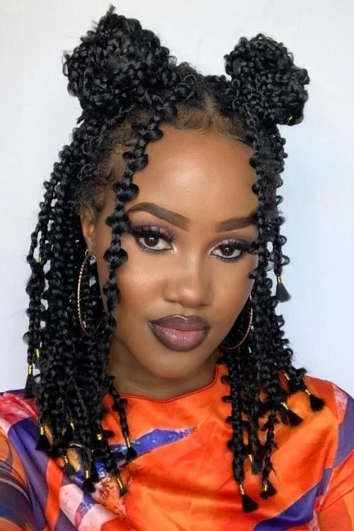 Butterfly Braids hairstyles for black girls