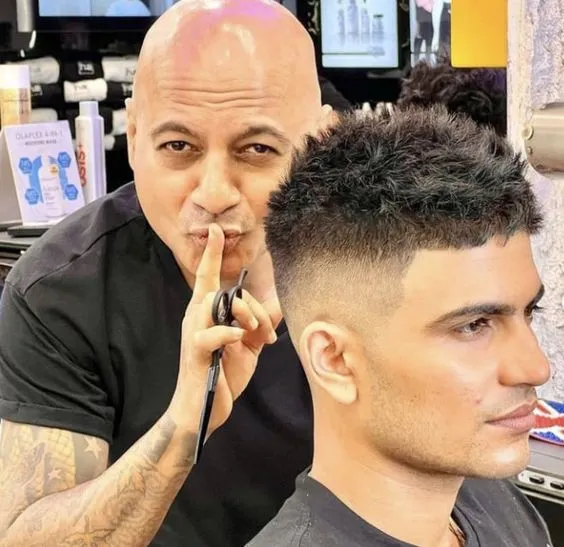 Buzz cut shubman gill