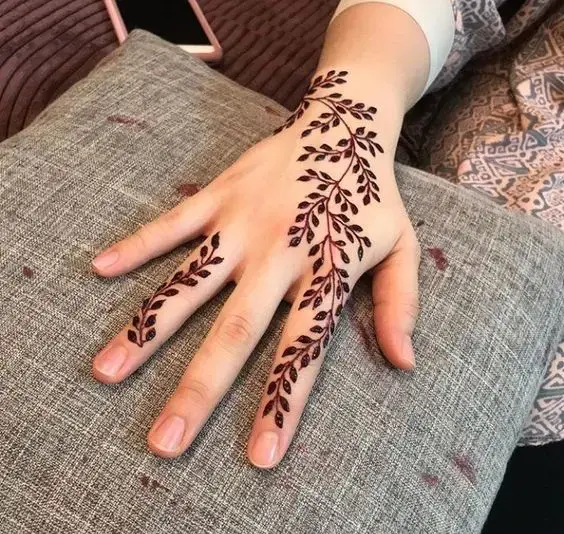 Date Palm & Fruit mehndi Design