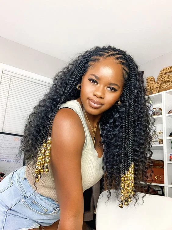 Half-Up, Half-Down Braids 