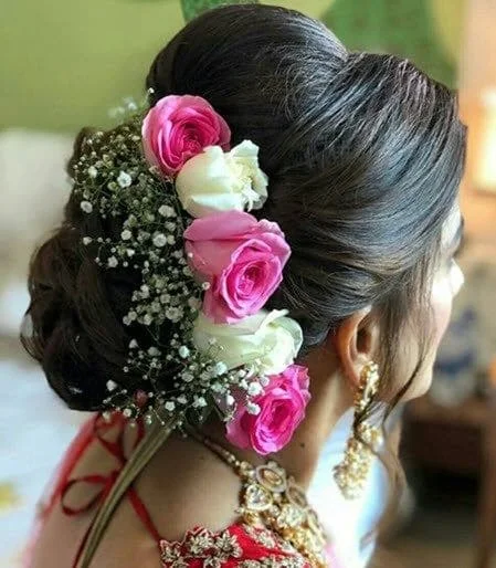 Juda Hairstyle for Lehenga