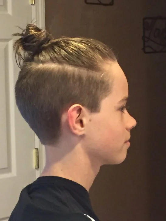 Man Bun kids haircuts