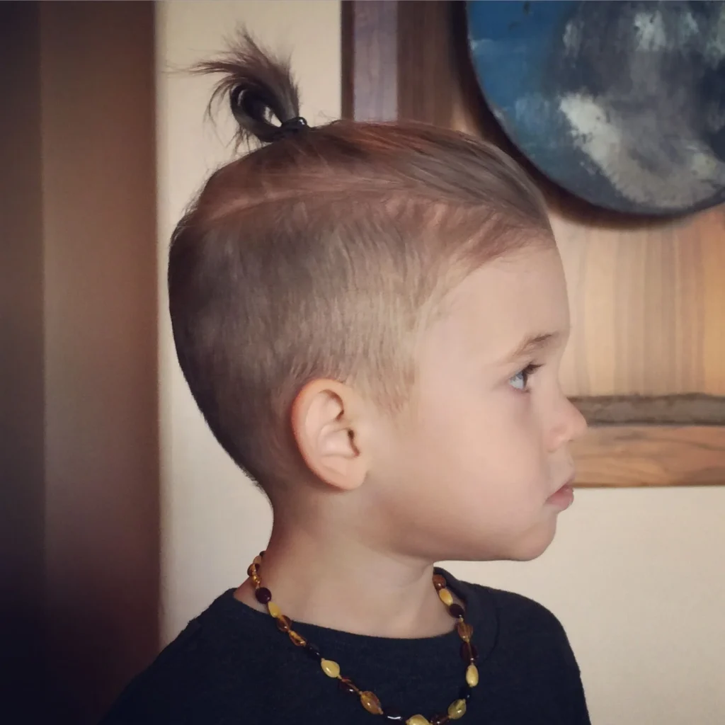 Man Bun kids haircuts