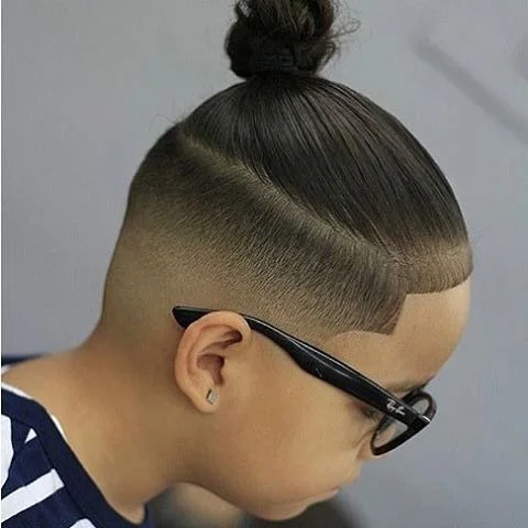 Man Bun kids haircuts