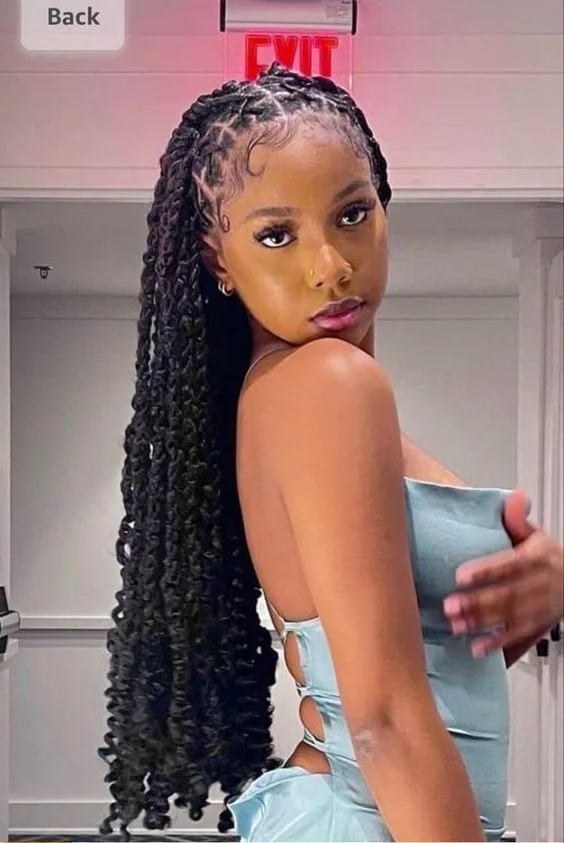 Passion Twists hairstyles for black girls