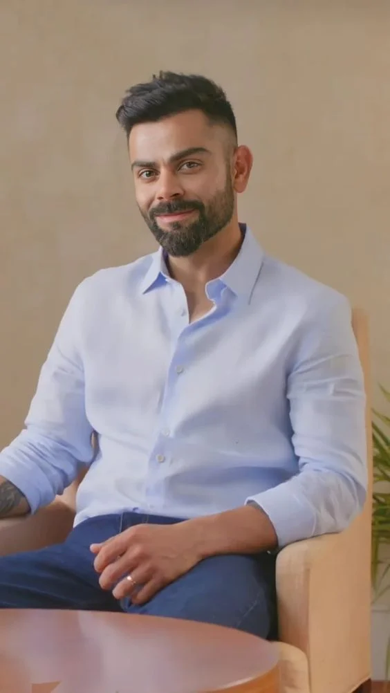 Virat kholi Side Part Hairstyle