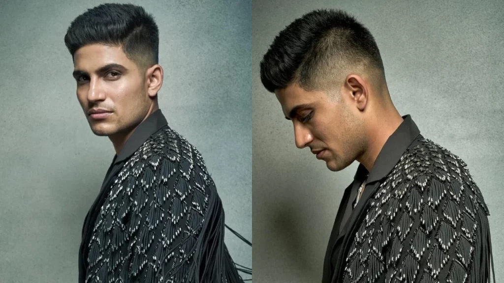 Side parting shubman gill hair