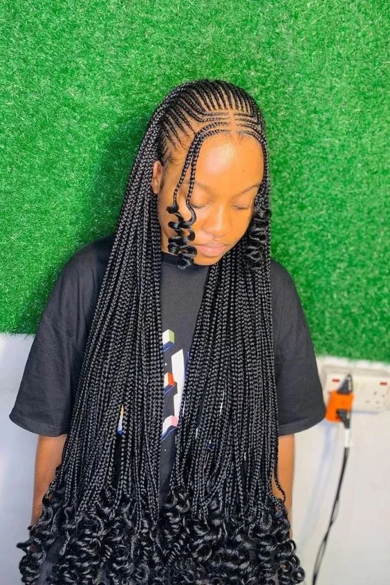 Tribal Braids hairstyles for black girls