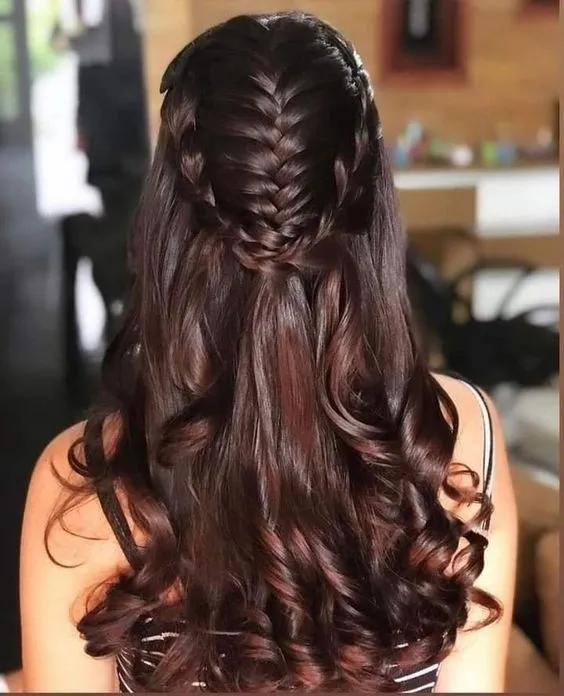 Waterfall Braid with Volume hair