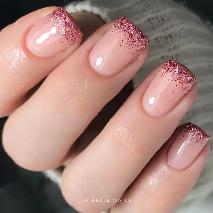 Glittery Gradient ombre