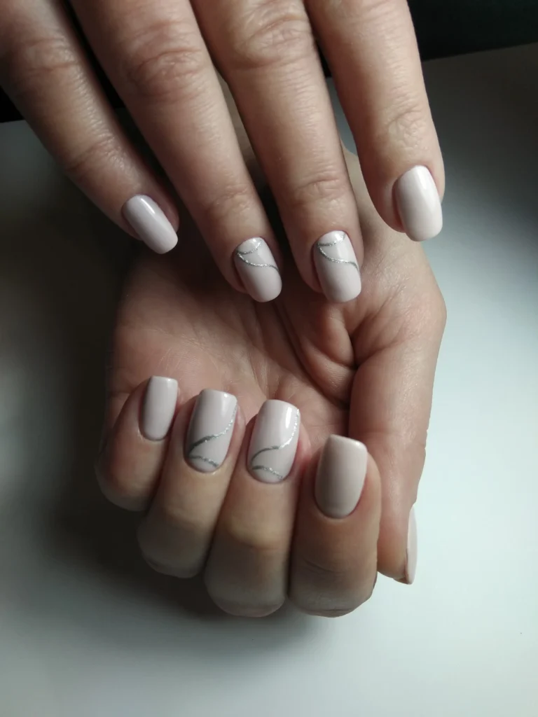 Marble Short Coffin Nail