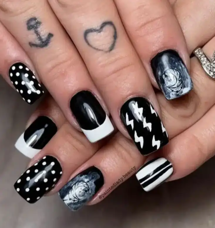 Punk Rock Rebellion short coffin nails