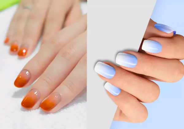 Sunset Hues Ombre nail
