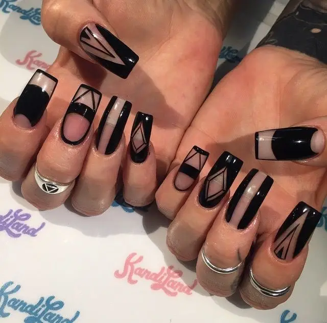 Tribal Fusion short coffin nails