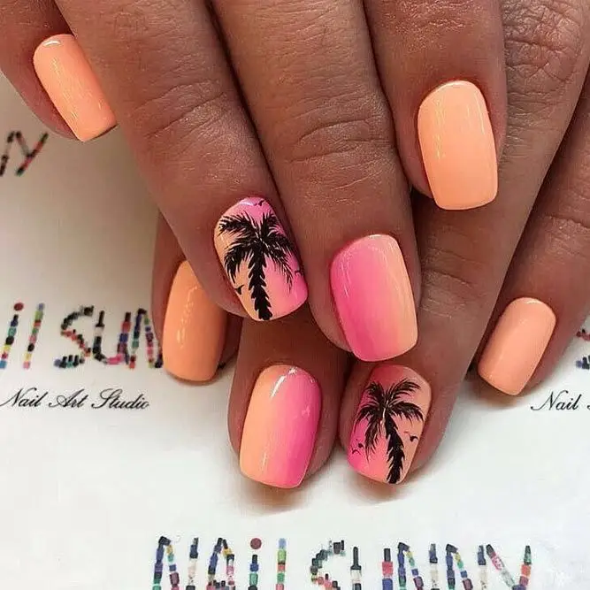 Tropical Paradise short coffin