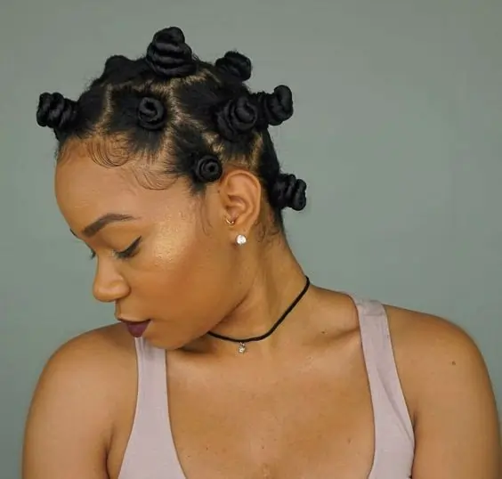Bantu Knots Hairstyles for Black Girl
