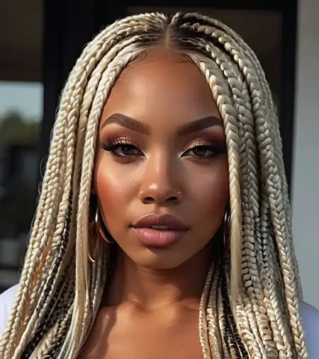 Box Braids Black Girl Hairstyle