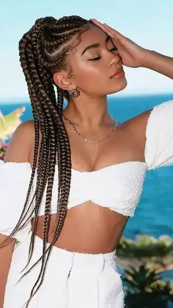 Braided Ponytail For Black Girls