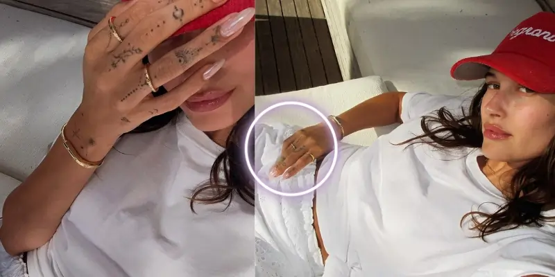 Hailey Bieber Classic Chrome Nails