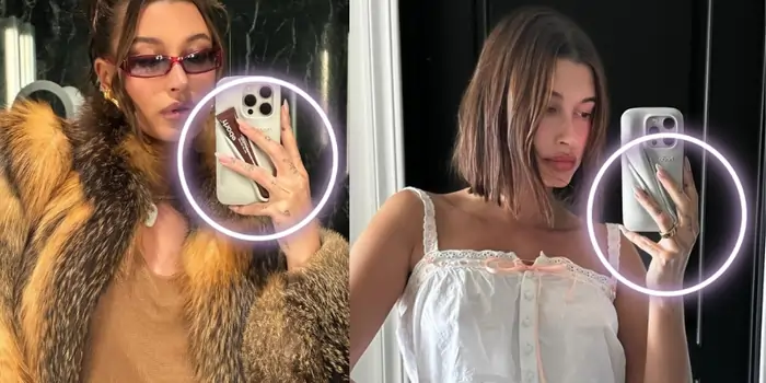 Hailey Bieber French Tip Glazed Donut