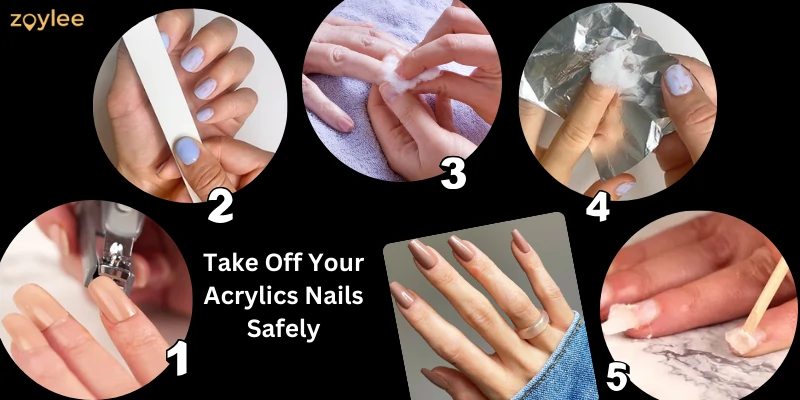 How To Take Off Acrylic Nails At Home With 5 Steps