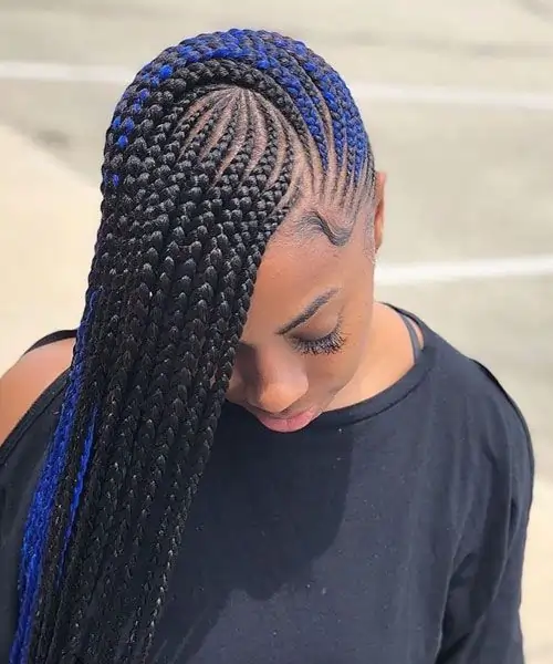 Lemonade Braids Hairstyles for Black Girls