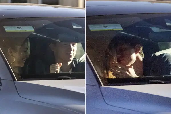Zendaya and Tom Holland Kissing In A Car