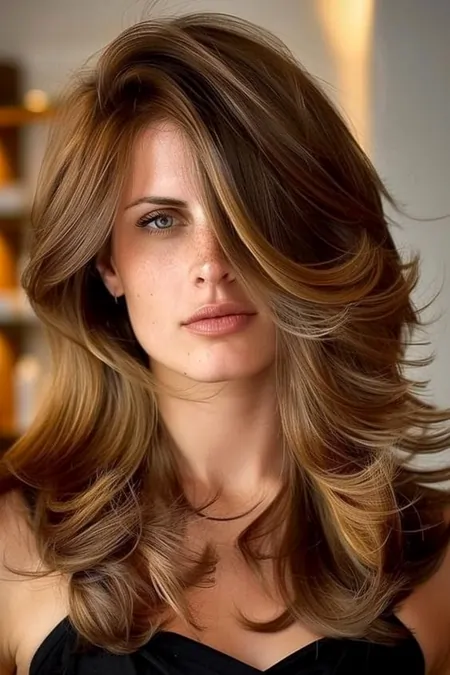Golden Blonde Butterfly Cut
