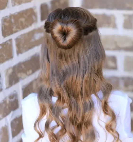 Half-Up, Half-Down Hairstyles For girl Kids
