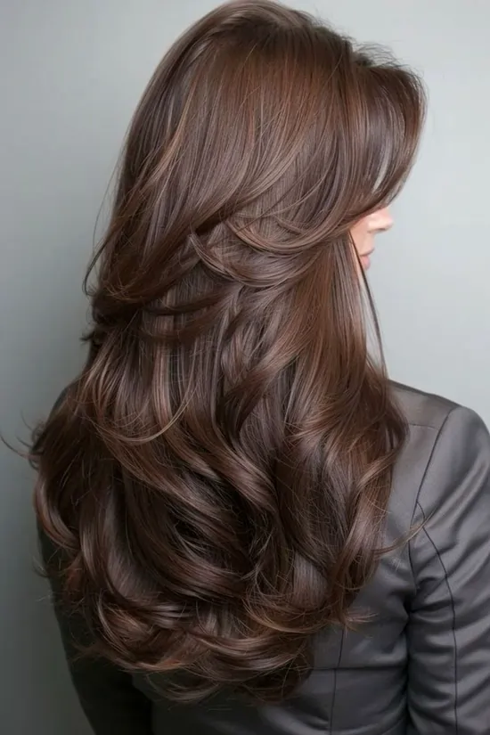 Sandy Brown Butterfly Haircut 2024