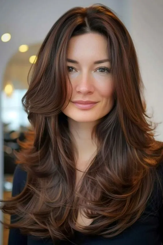 Sandy Brown Butterfly Haircut