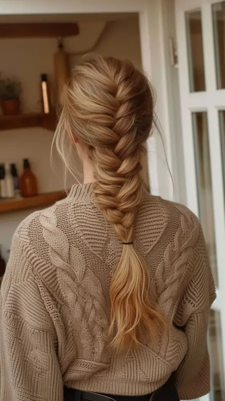 French Braid with Fishtail