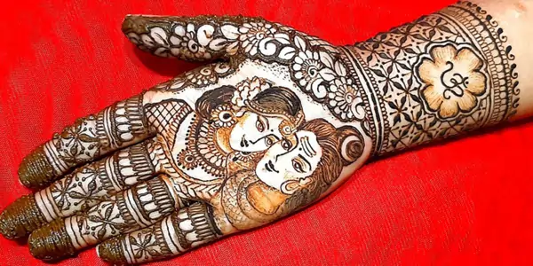 Shiva-And-Parvati-Sawan-Mehndi-Design