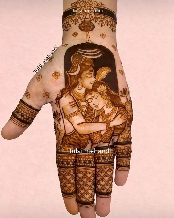 Shiva And Parvati Sawan Mehndi