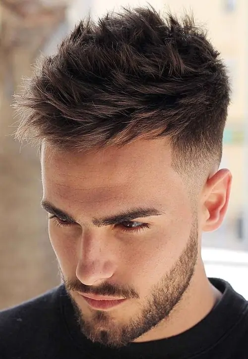 Textured crop Haircut